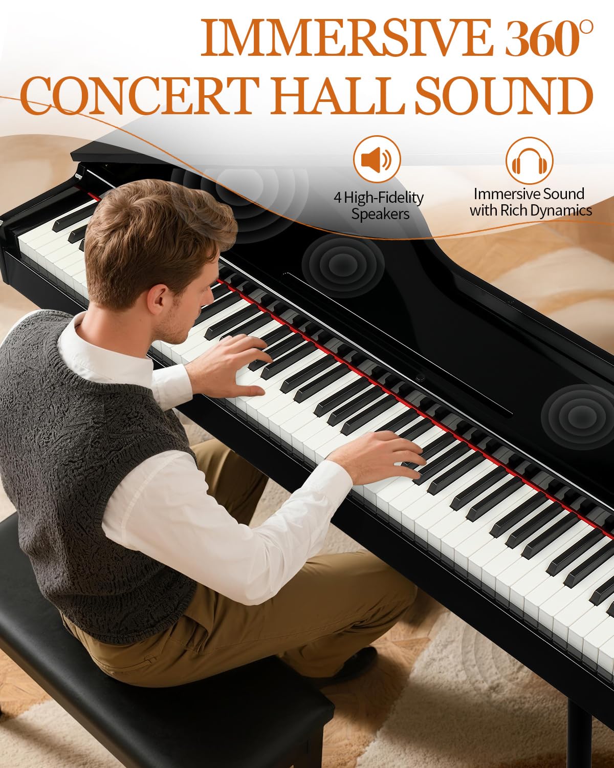 88 Key Weighted Action Digital Piano G945