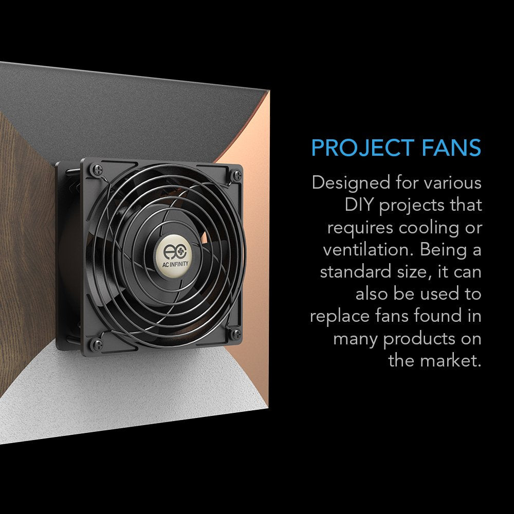 Quiet Muffin Fan 5" 120V AC 120mm x 25mm Z47918