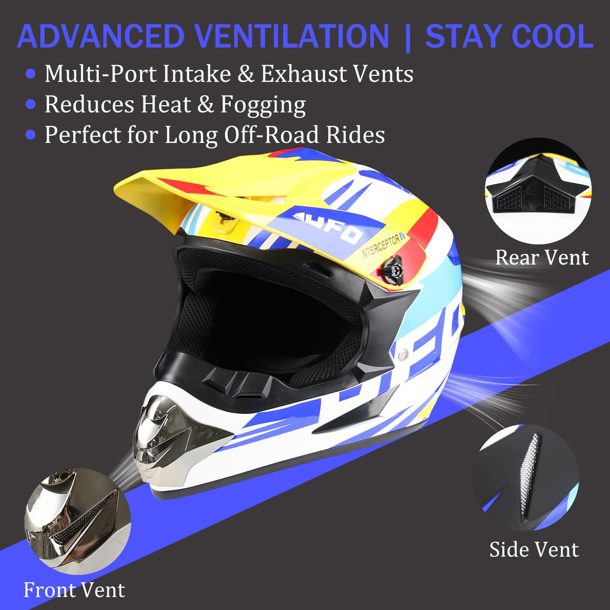 DOT Approved Kids Motocross Helmet with Goggles K6311