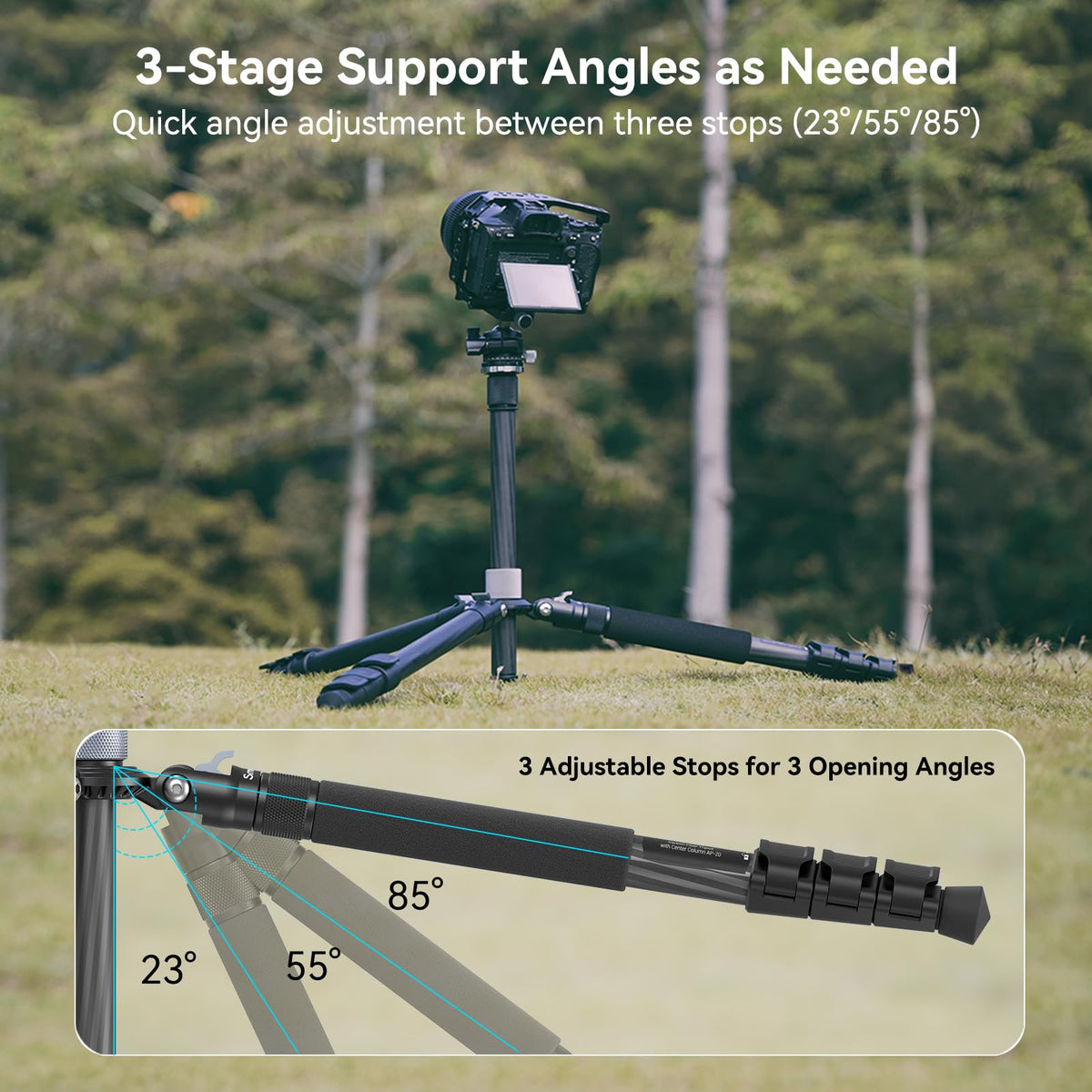 Carbon Fiber Camera Ball Head Tripod J30454