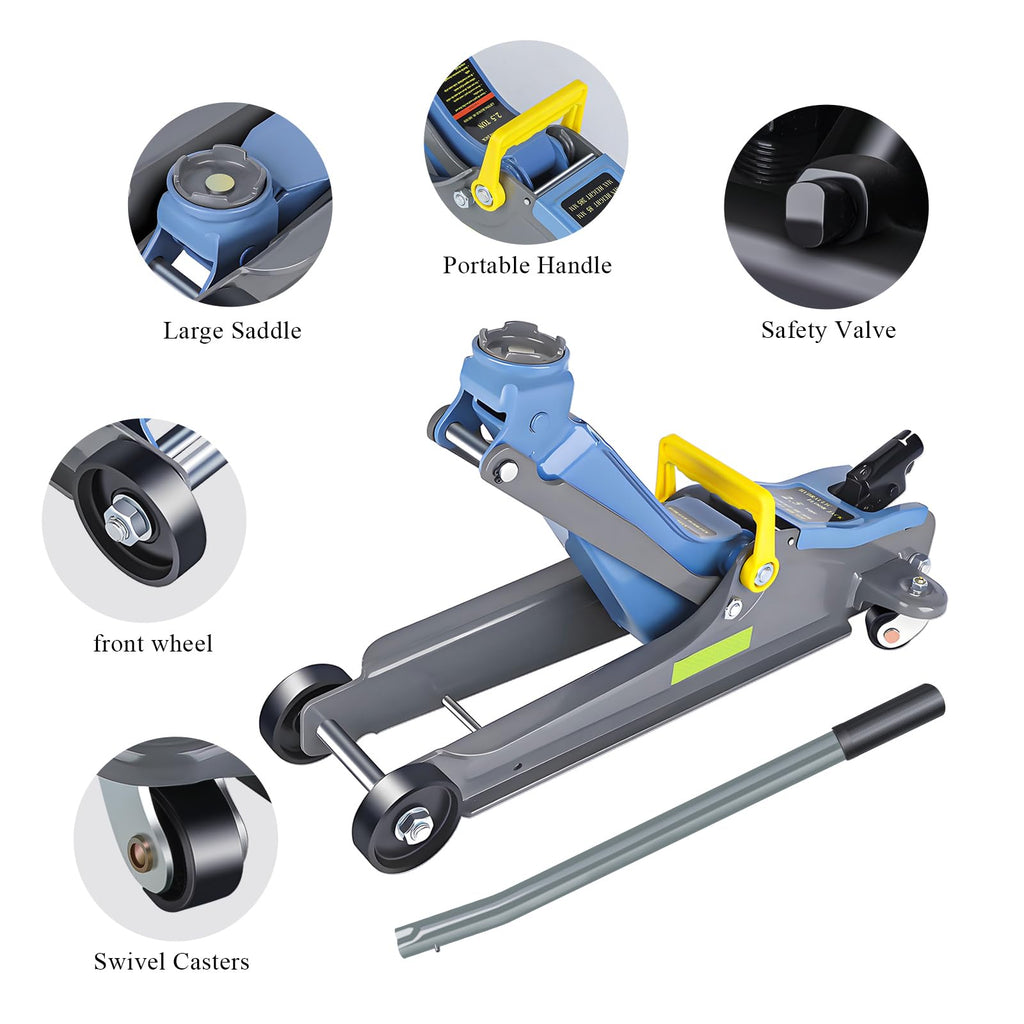 2.5 Ton Low Profile Hydraulic Floor Jack with Handle U83949