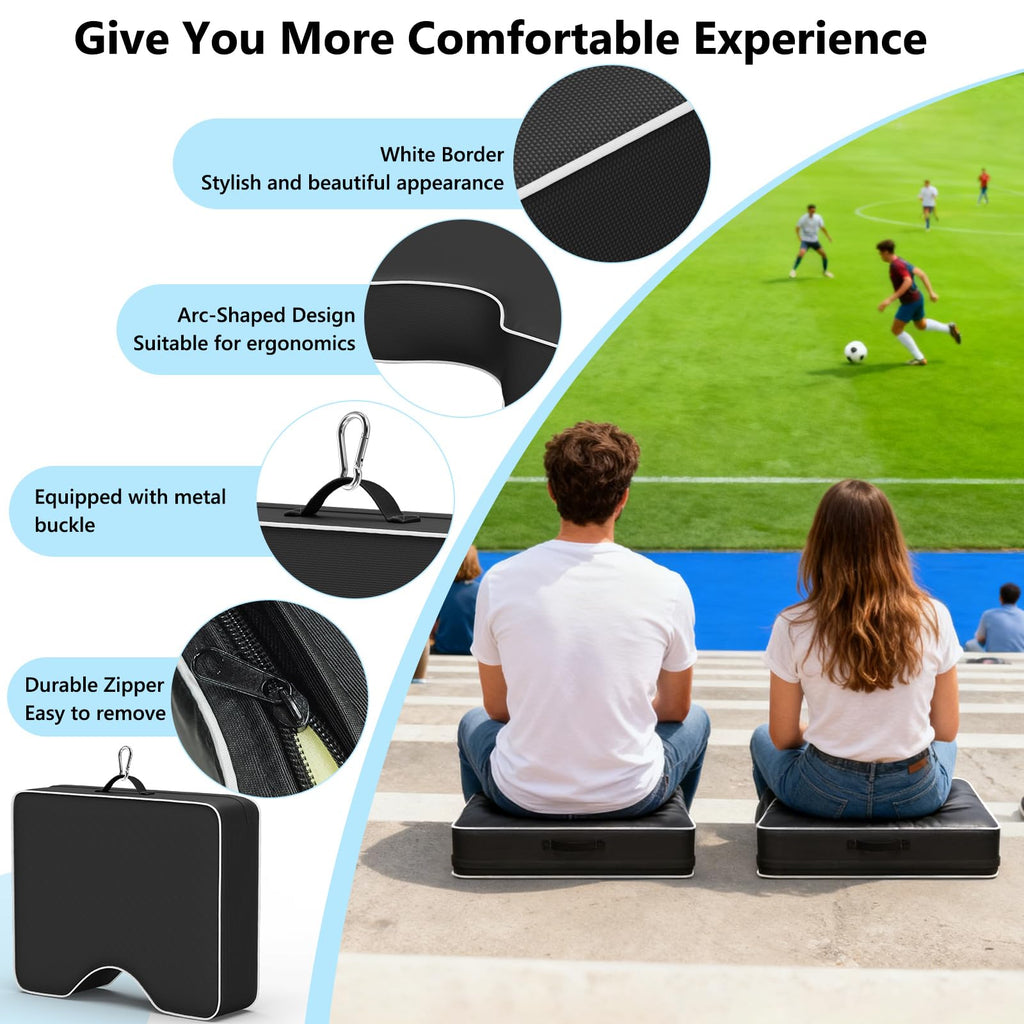 Waterproof Extra Thick 3.5" Portable Stadium Seat Cushions V840