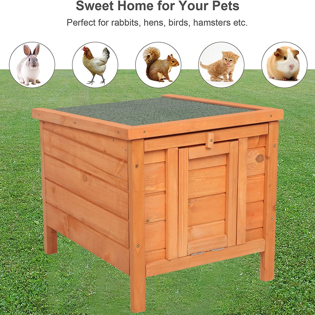 Weatherproof Wooden Cat House N154643