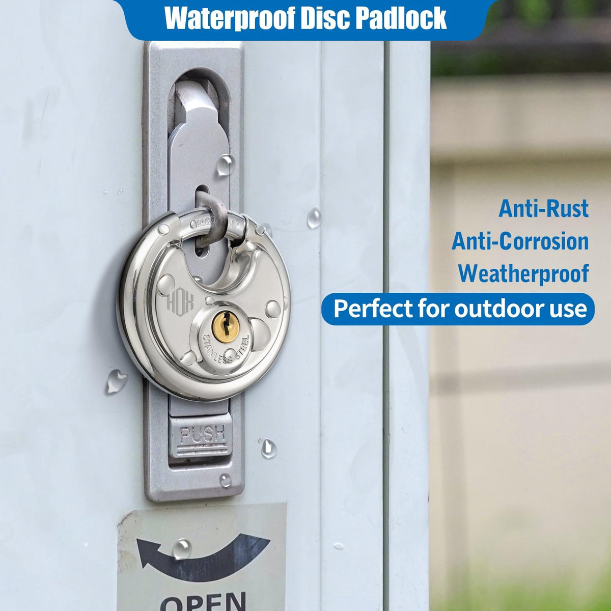 Keyed-Alike Disc Padlock 4-Pack D6071