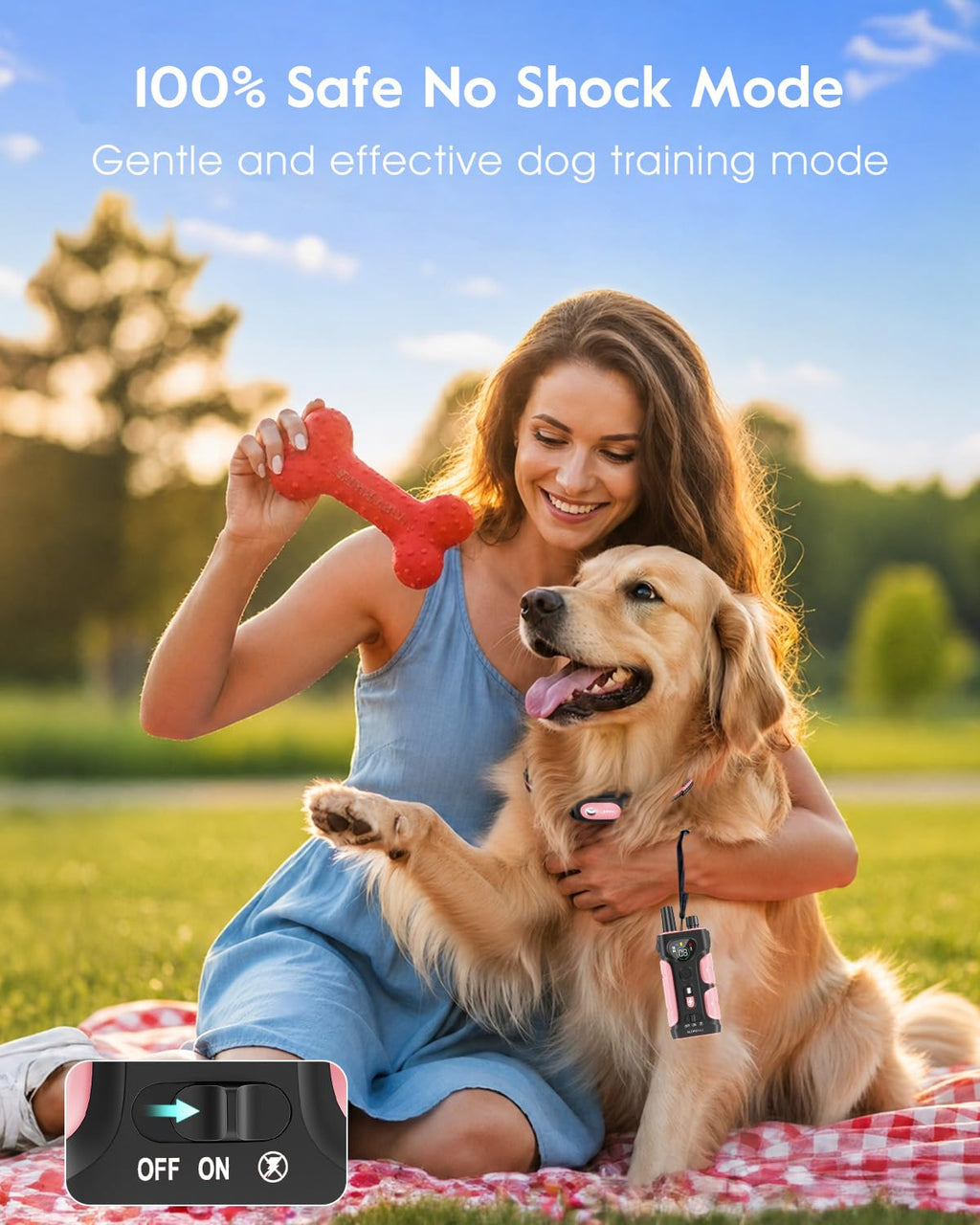 Pink Dog Training Collar with Remote D4656