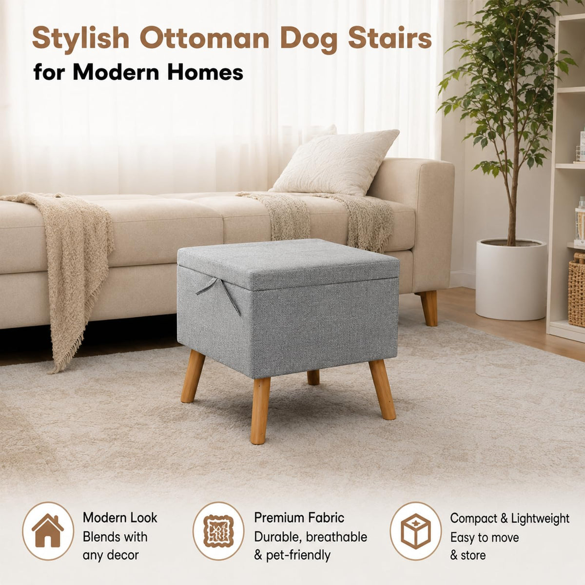 Foldable Anti Slip Pet Stairs S486418