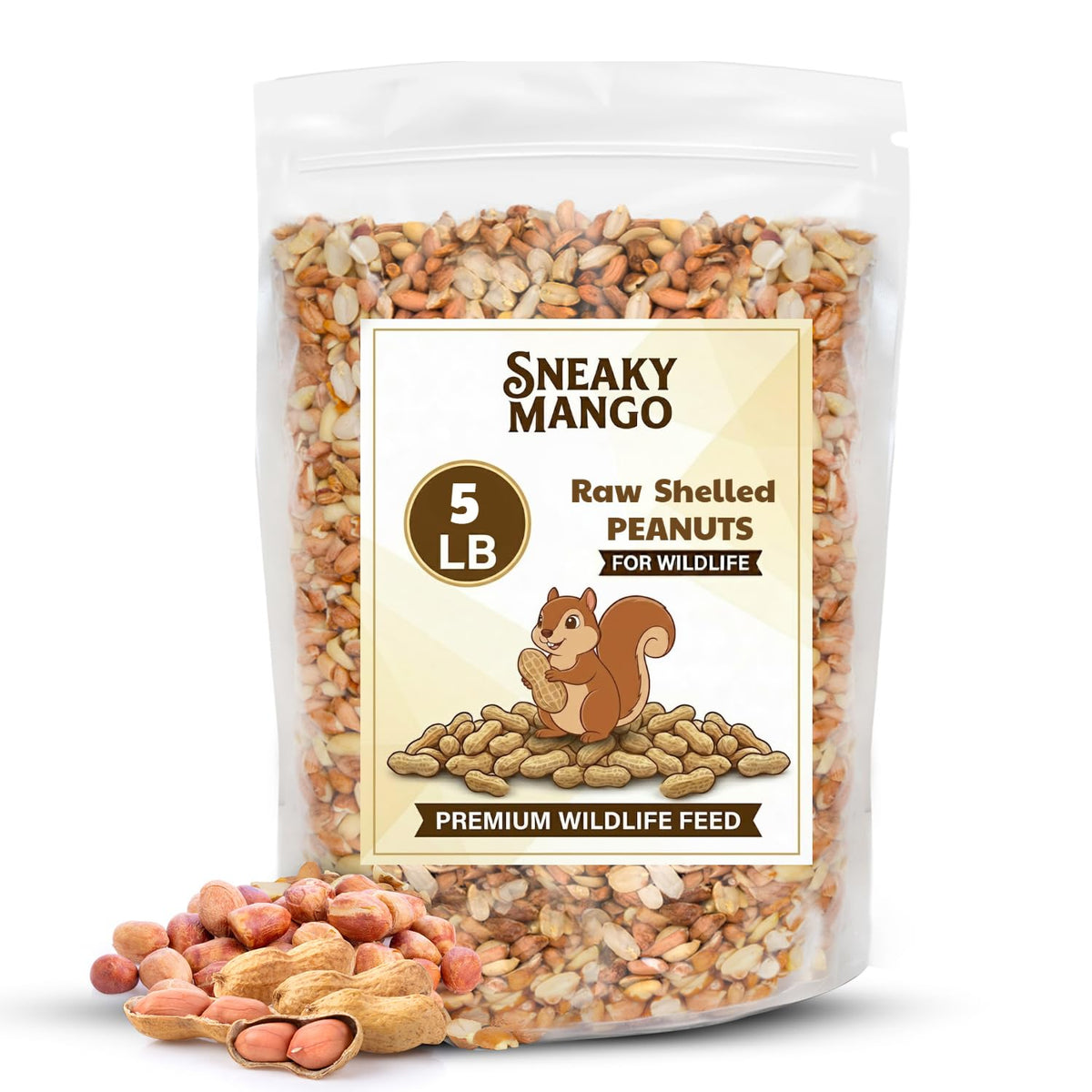 Raw Shelled Peanuts 5 Pounds J438