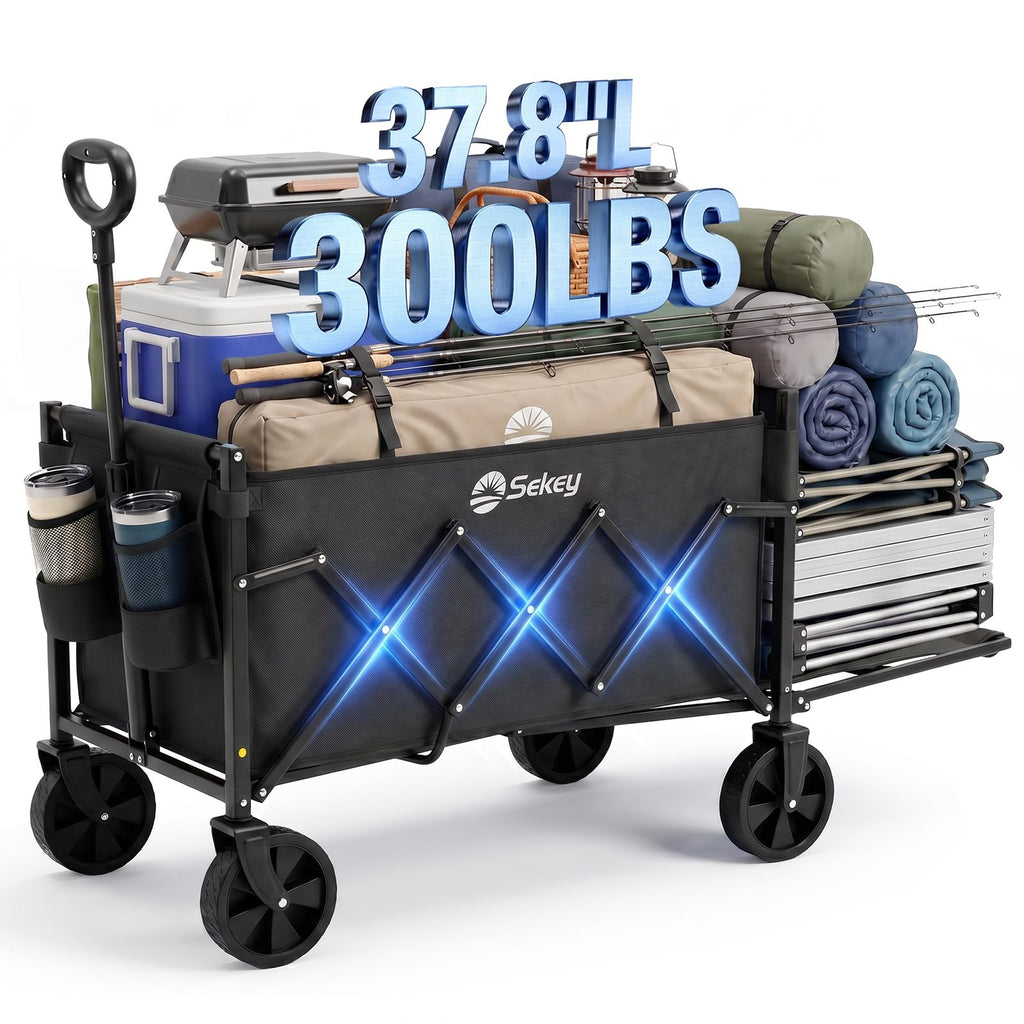 Collapsible Wagon with Tailgate, 300 lb Capacity R862058