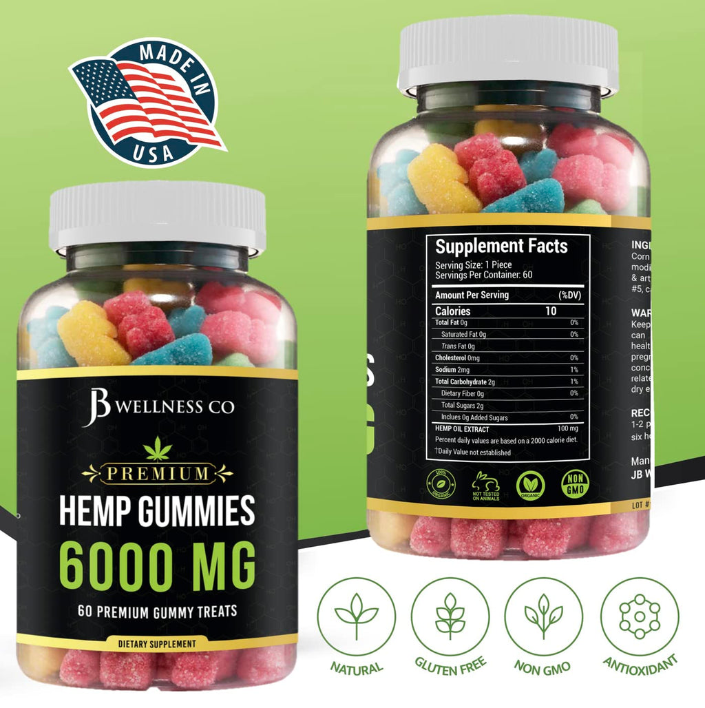 Hemp Gummies with Hemp Oil 2-Pack K557135