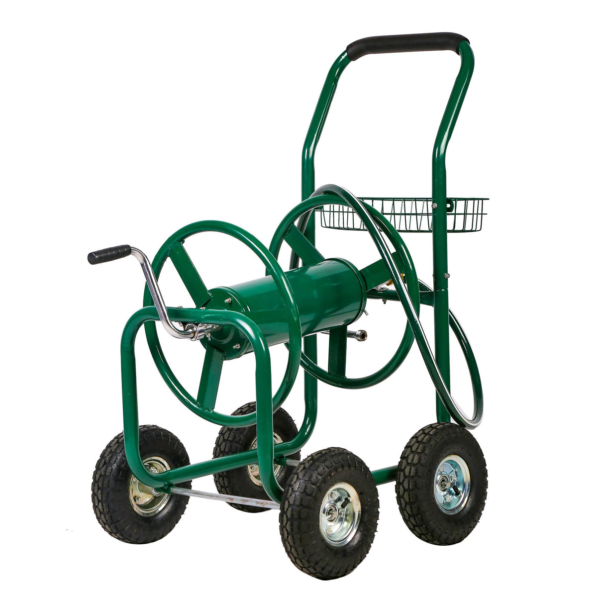 Garden Hose Reel Cart with 4 Wheels D6881