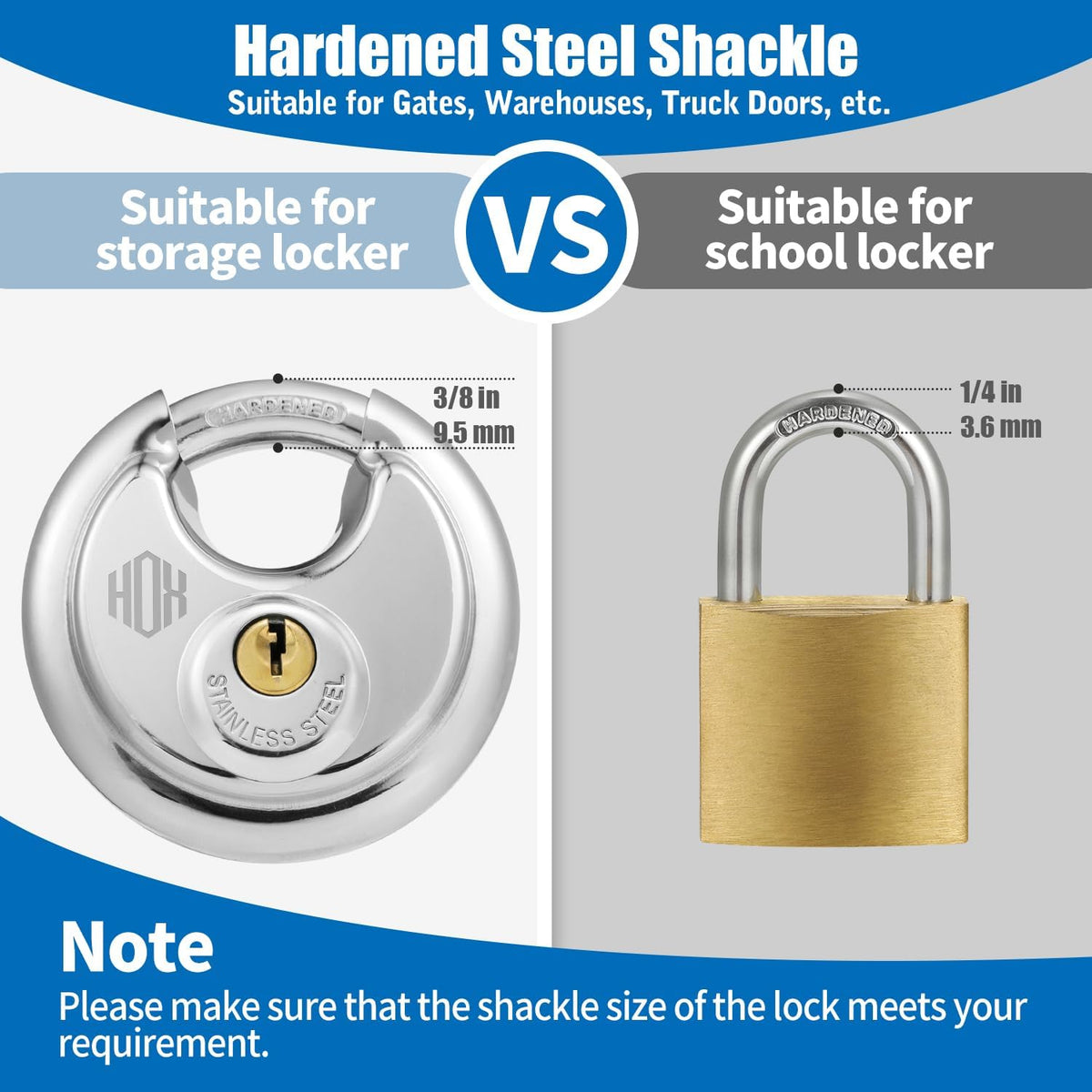 Keyed-Alike Disc Padlock 4-Pack D6071
