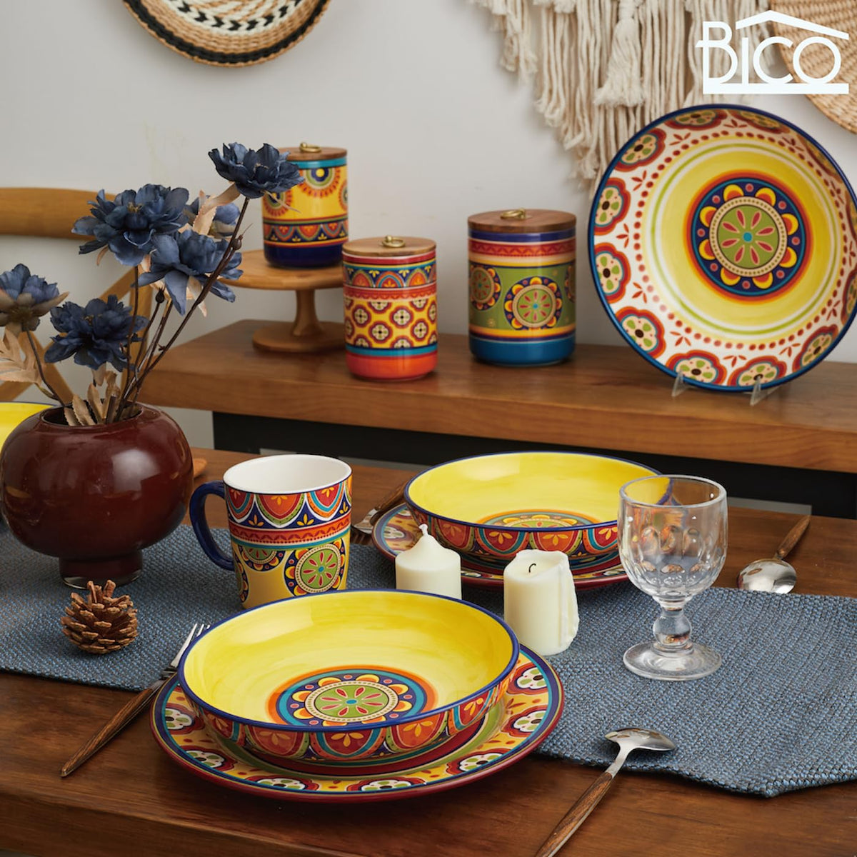 Ceramic Pasta Bowl Set of 5, Microwave & Dishwasher Safe U457