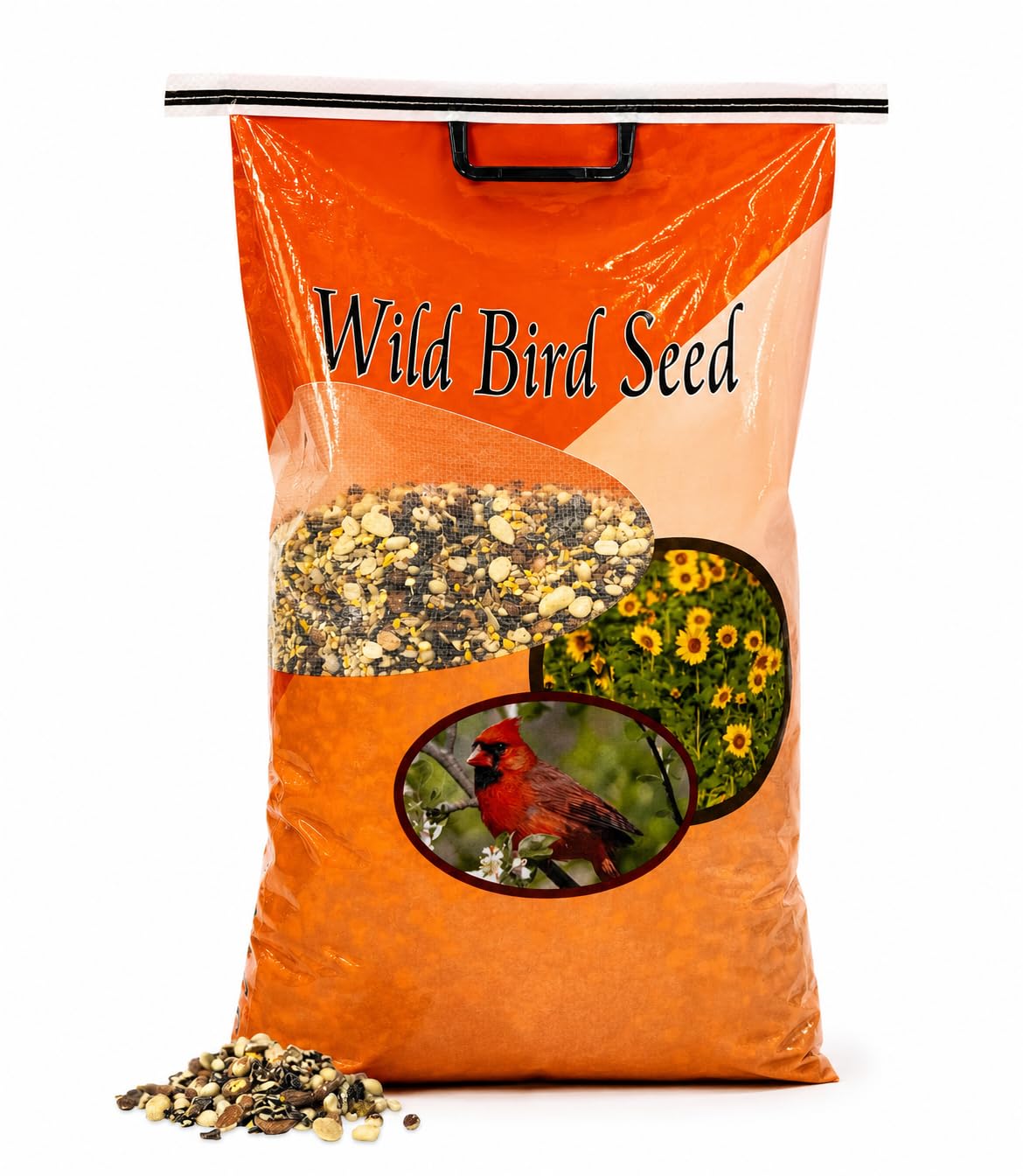 Bird Seed, 20 lb, Nut & Sunflower Seed Blend V154948