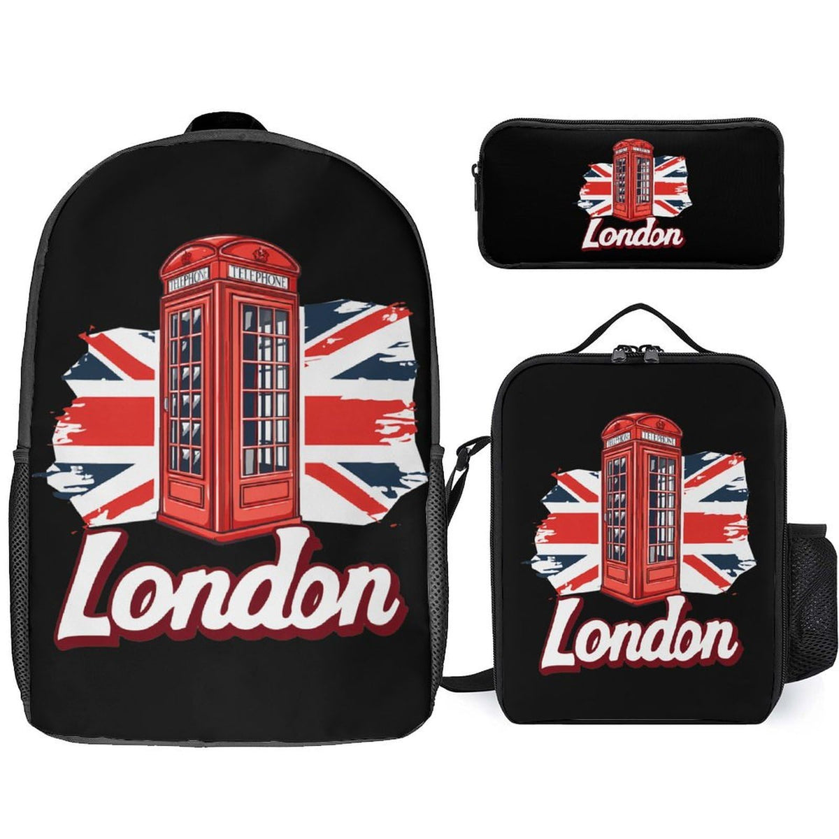 Backpack with Lunch Box Pencil Case D6640
