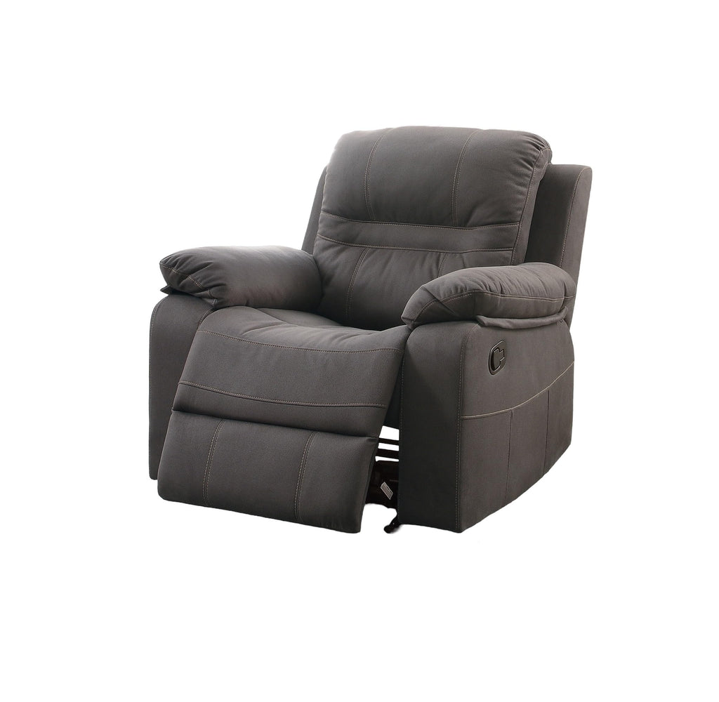 Slate Blue Breathable Leatherette Recliner Chair B45430