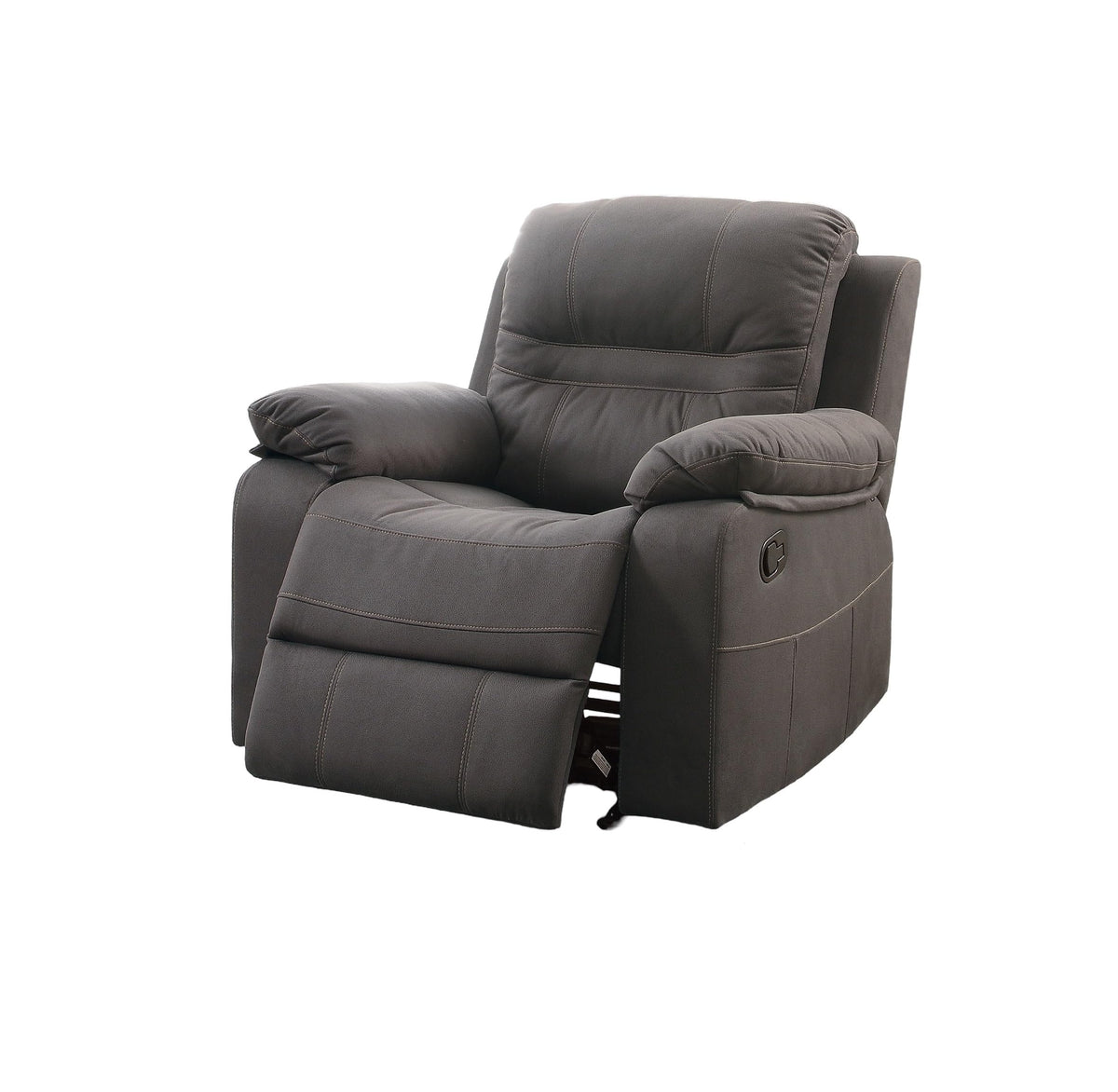 Slate Blue Breathable Leatherette Recliner Chair B45430
