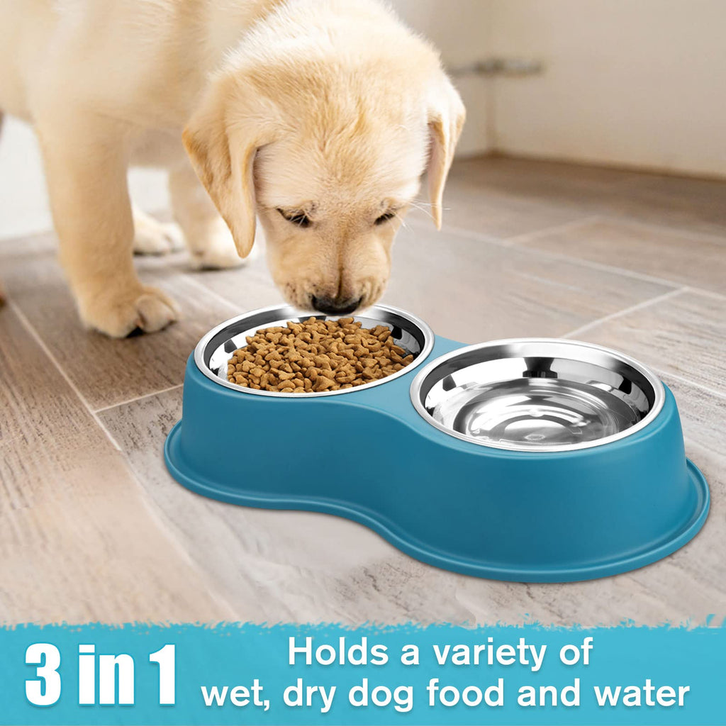 Stainless Steel Non-Slip Dog Bowls I380
