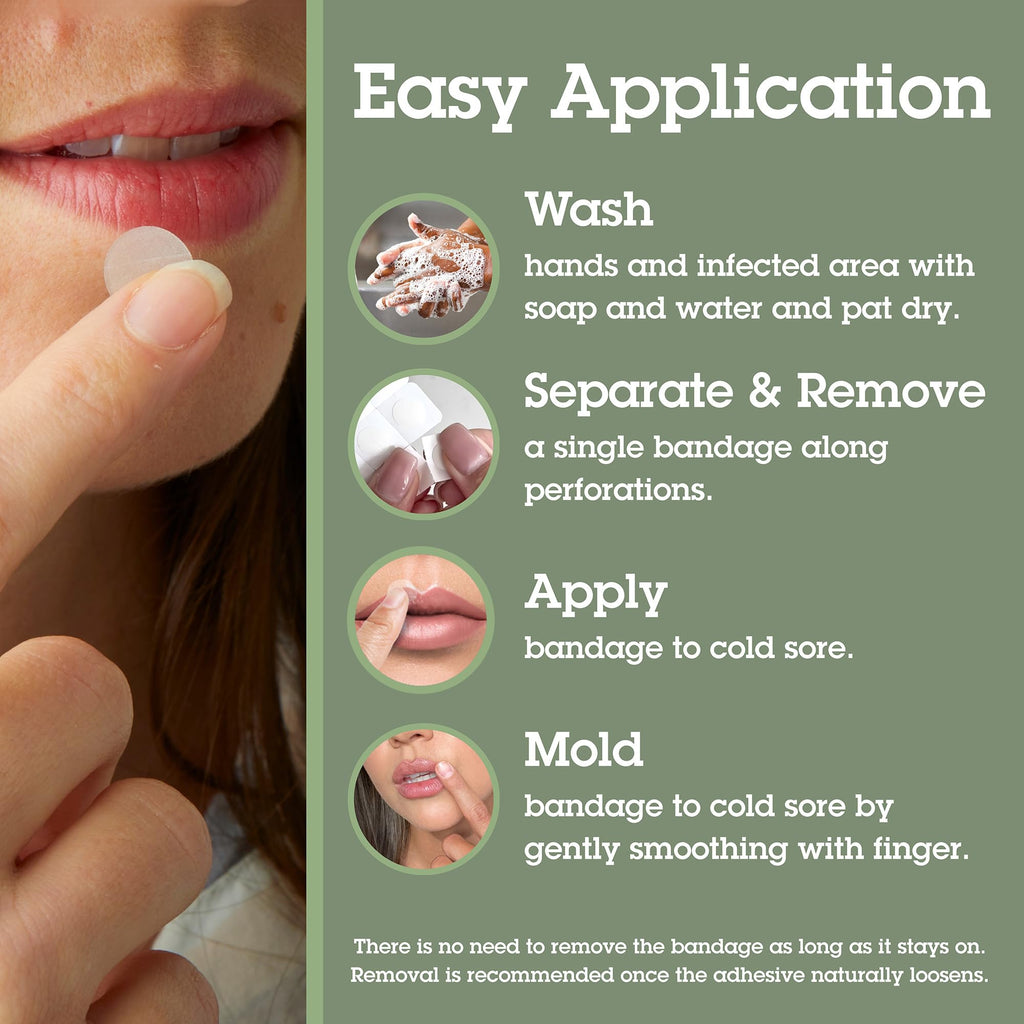 Cold Sore Healing Patches, 12 Bandages P39380