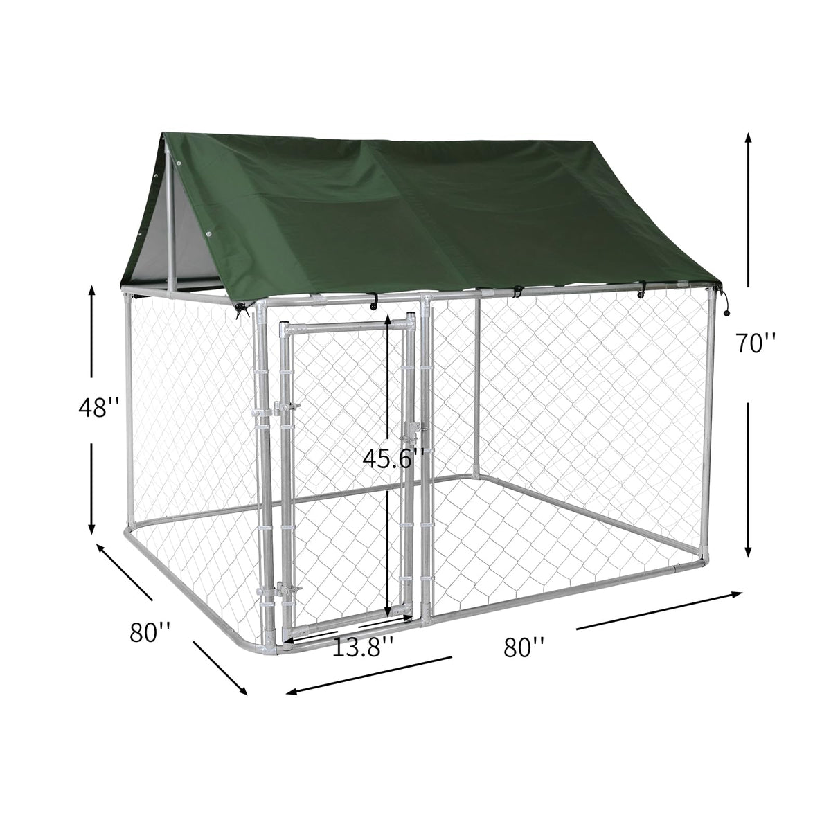 80"x80"x70" Outdoor Dog Kennel R37099