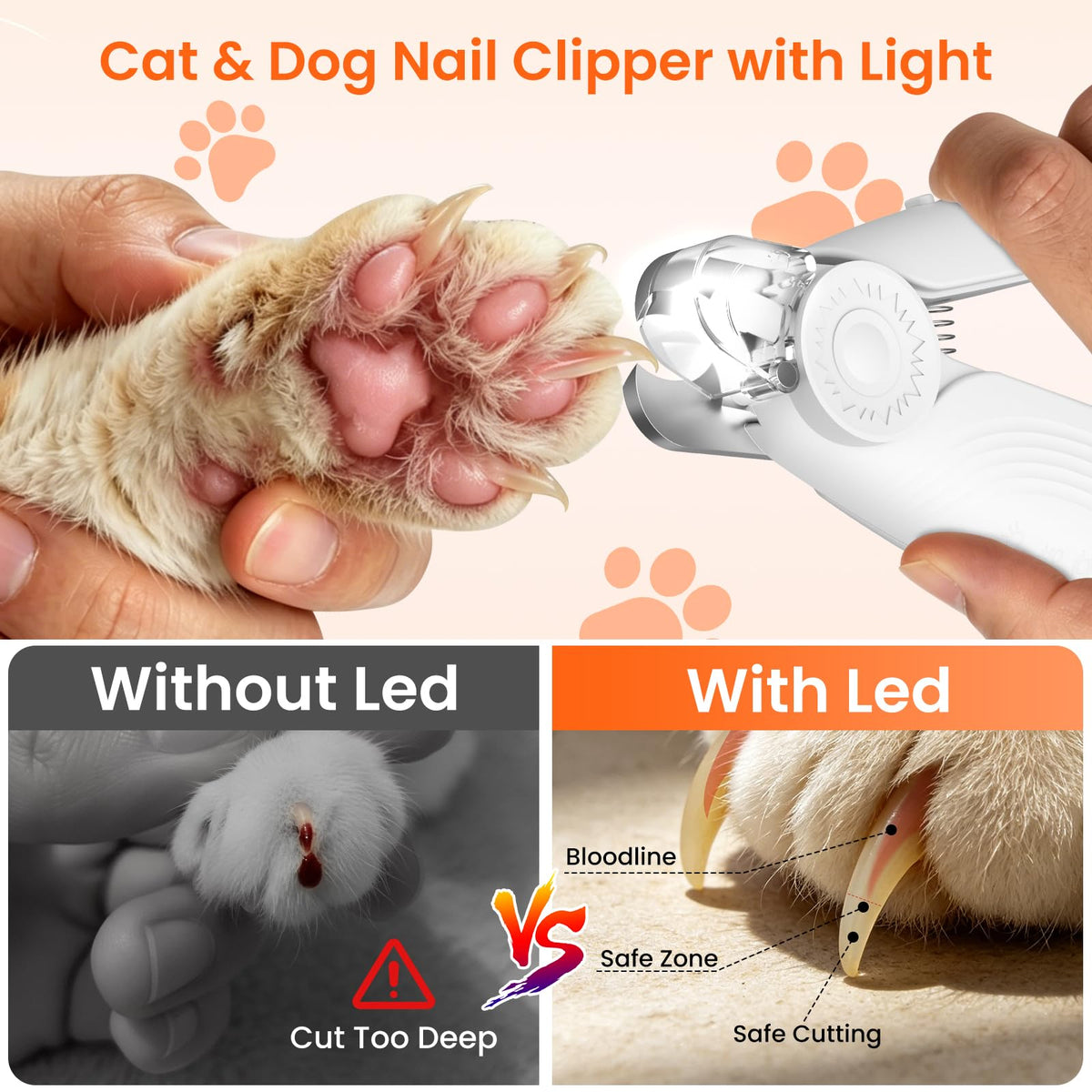 2-in-1 Dog & Cat Nail Clippers and Grinder T25798