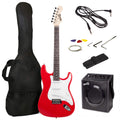 Red Full Size Electric Guitar Kit with 10W Amp & Gig Bag L5601