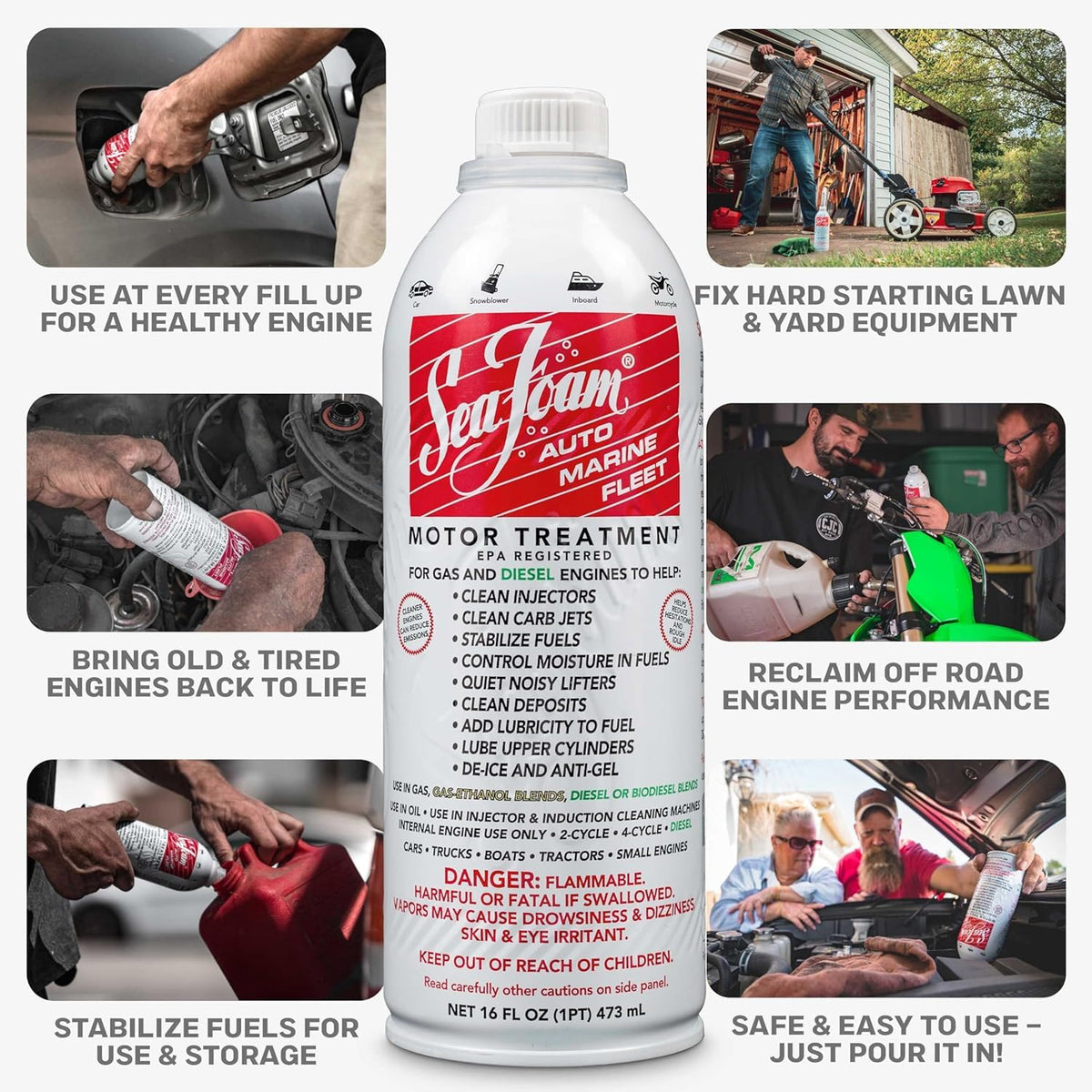 16 oz Fuel Injector Cleaner and Stabilizer Z9670