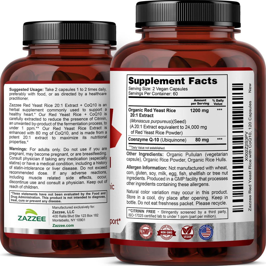 Organic Red Yeast Rice Extract with CoQ10 L29482