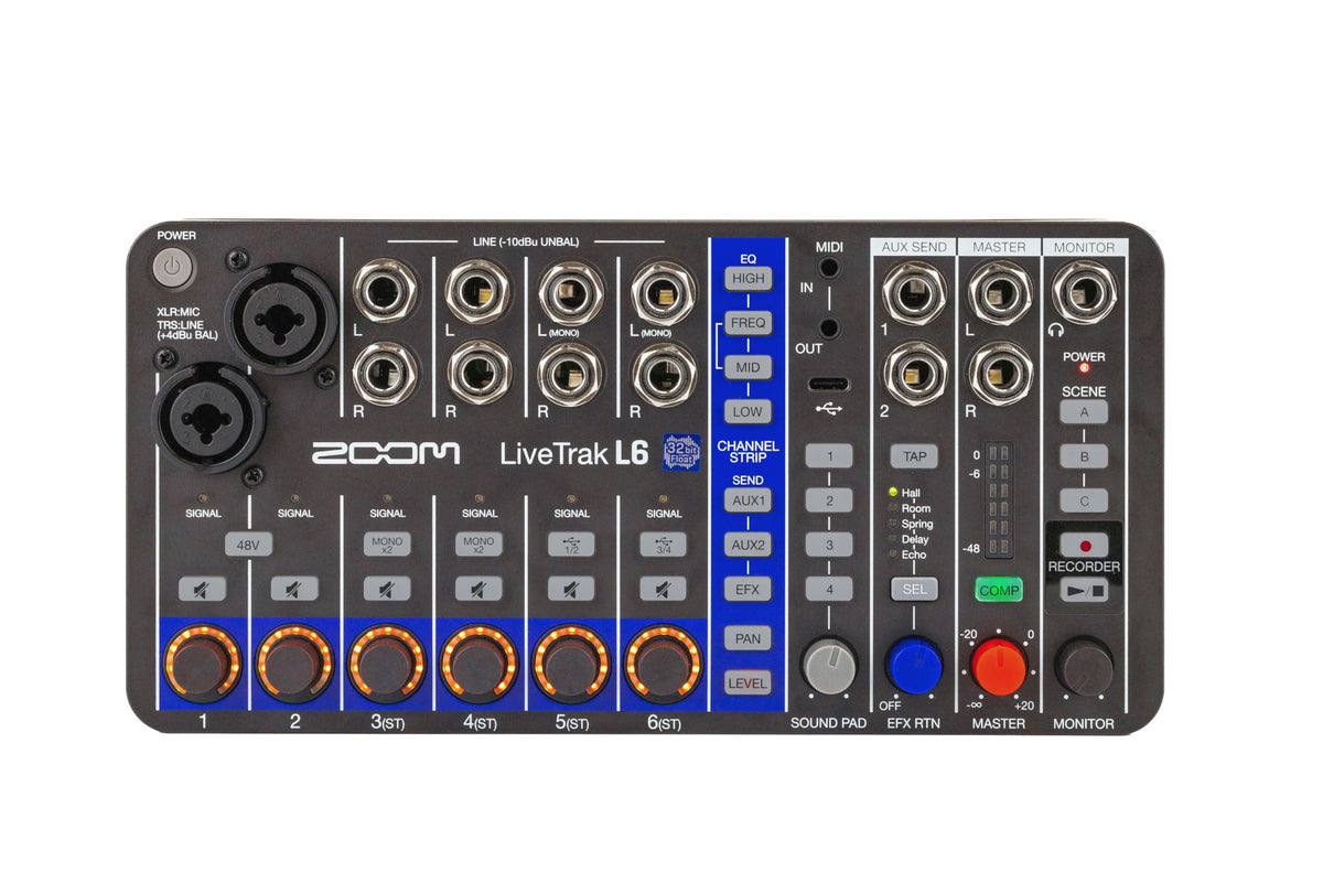 LiveTrak L6 Mixer/Recorder P380