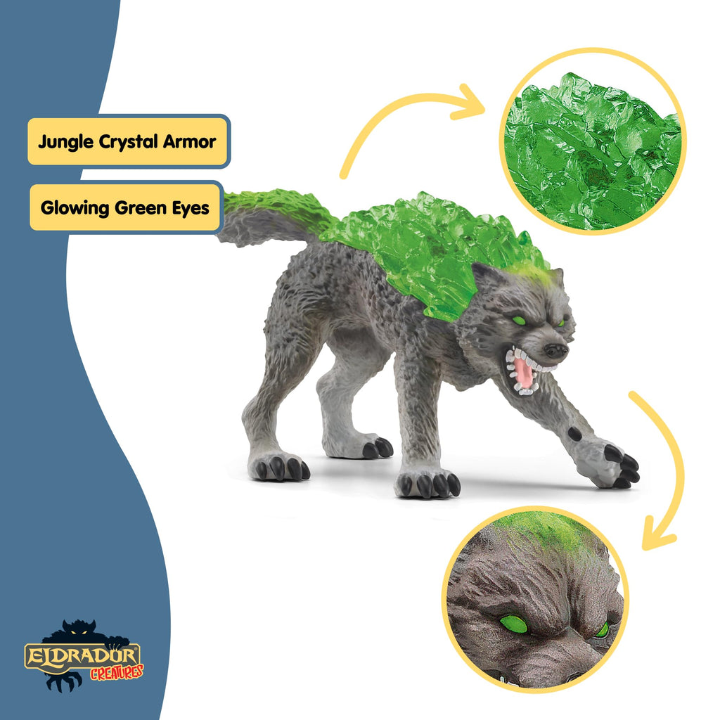 6" Stone Wolf Figurine Fantasy Animal Figure F6457
