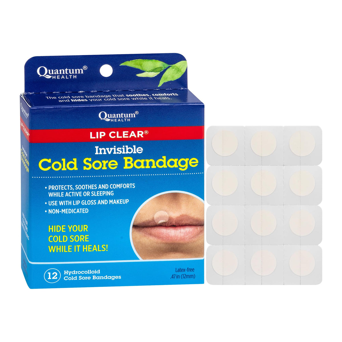 Cold Sore Healing Patches, 12 Bandages P39380