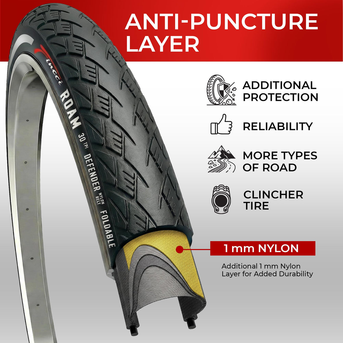 700x38c Foldable Gravel Bike Tires L60705