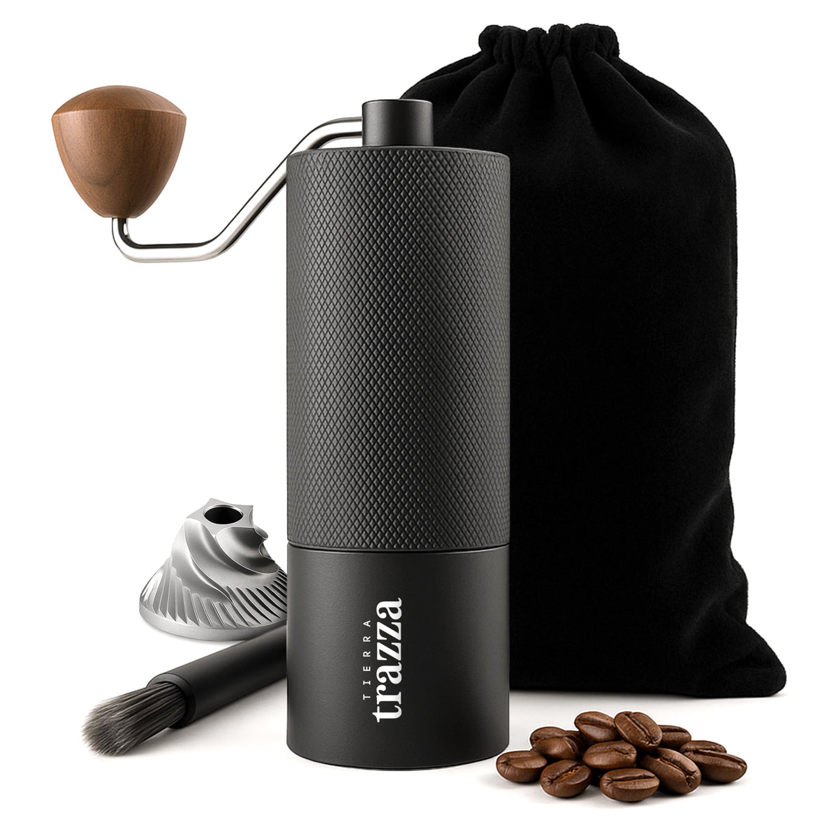Conical Burr Manual Coffee Grinder with Stainless Steel Burrs X618