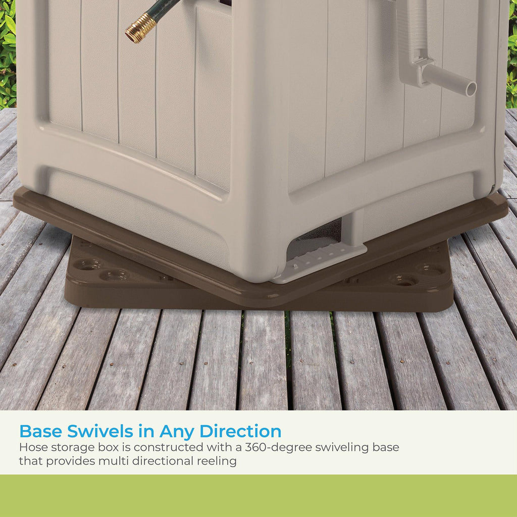 Swivel Hideaway Hose Reel with Crank Handle P36088