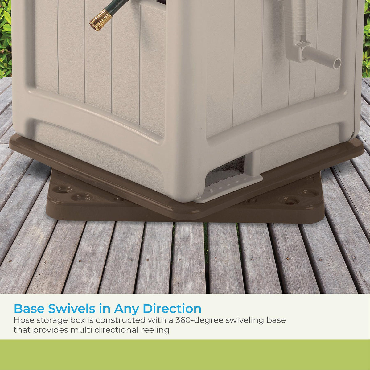 Swivel Hideaway Hose Reel with Crank Handle P36088
