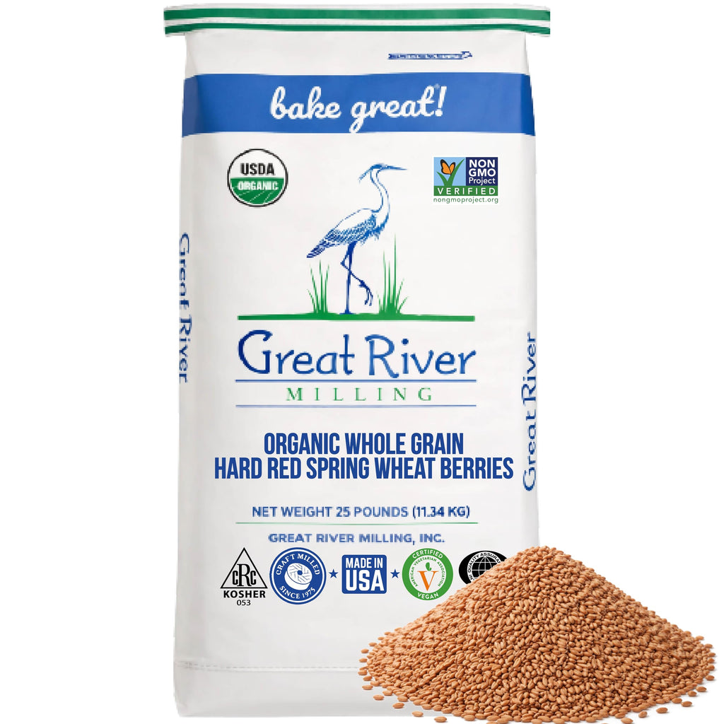 Organic Hard Red Spring Wheat Berries, 25 lb T876