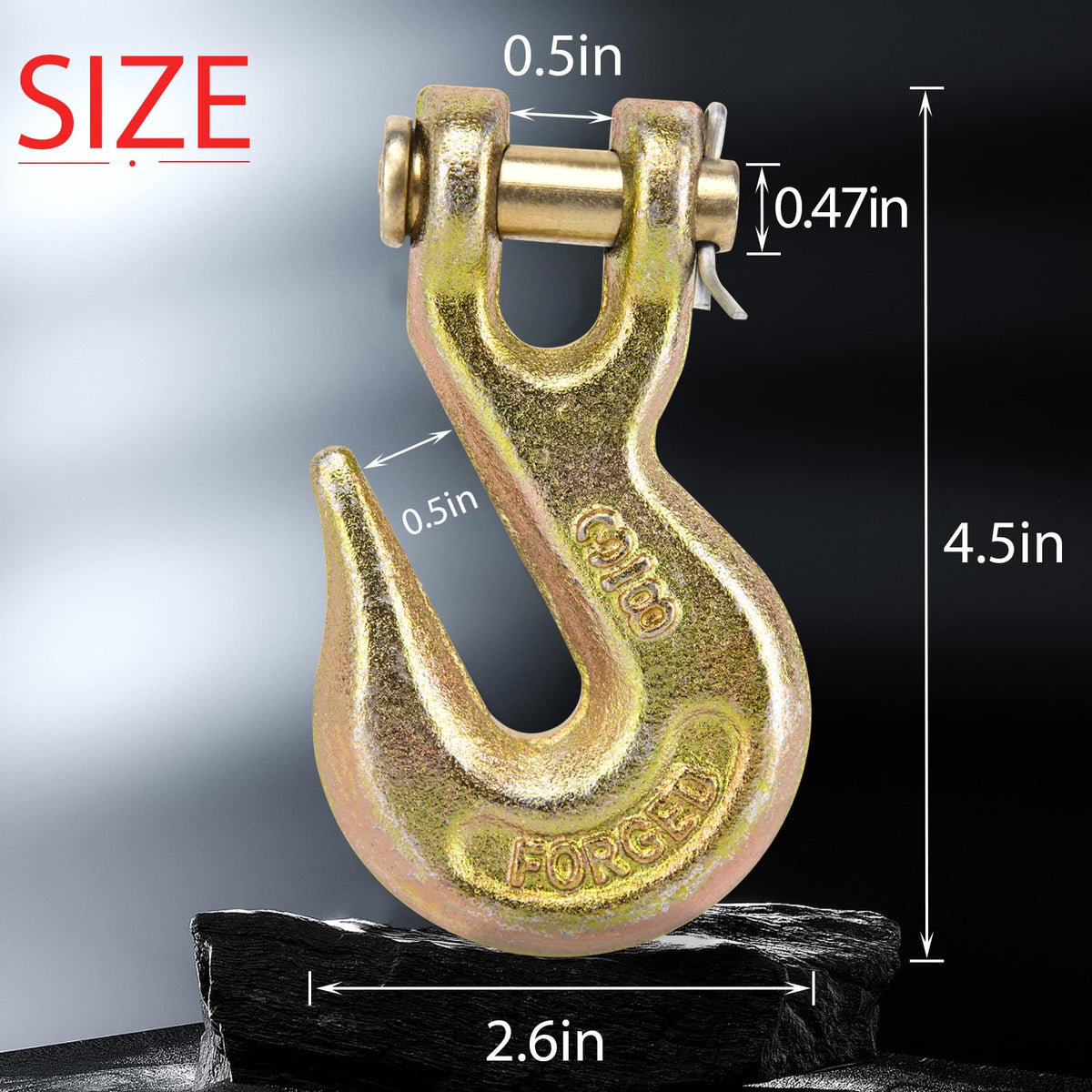 3/8 Chain Hook 10 Pack Grade 70 Grab Hooks L577