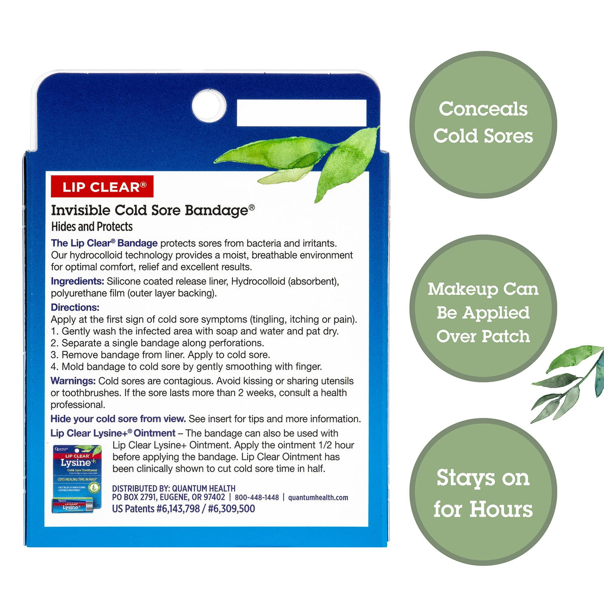 Cold Sore Healing Patches, 12 Bandages P39380