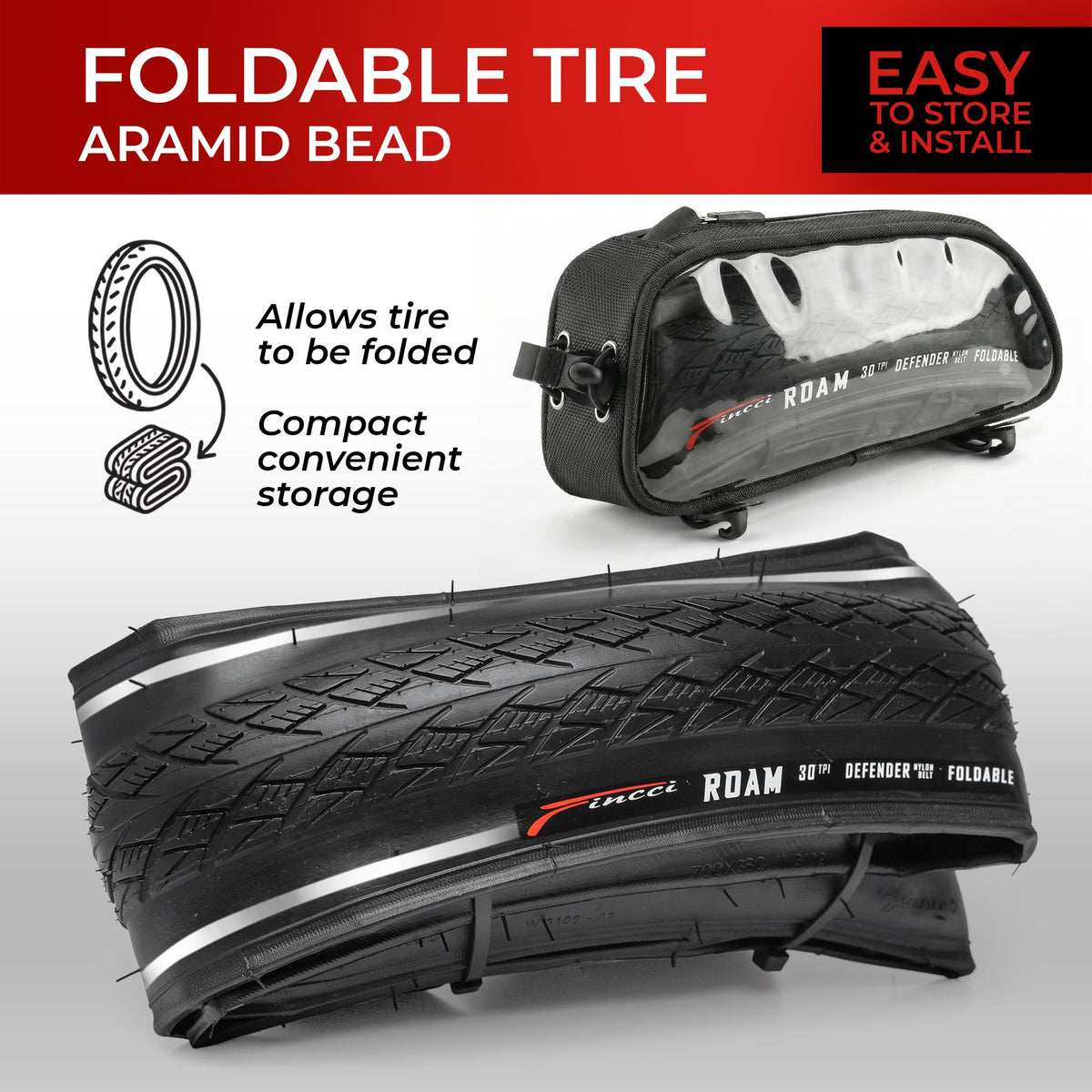 700x38c Foldable Gravel Bike Tires L60705