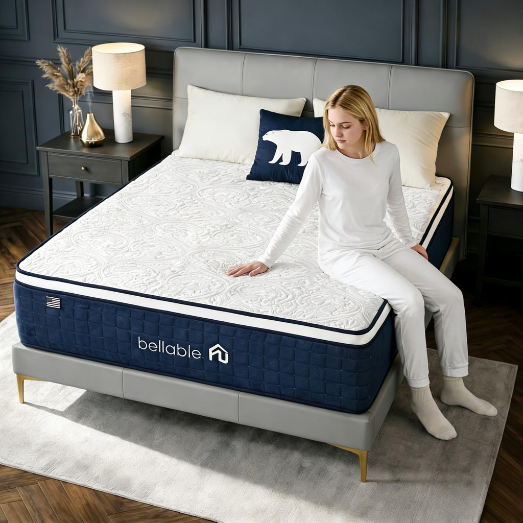 Full XL 14 Inch Cooling Gel Memory Foam Pocket Spring Mattress Z48176