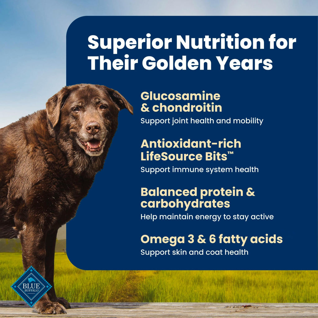 Salmon Senior Dry Dog Food, 30 lb G67575