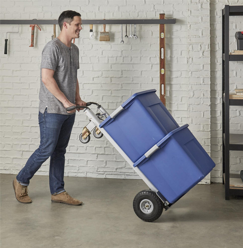 3-in-1 Folding Hand Truck Cart with Flat-Free Wheels A899248