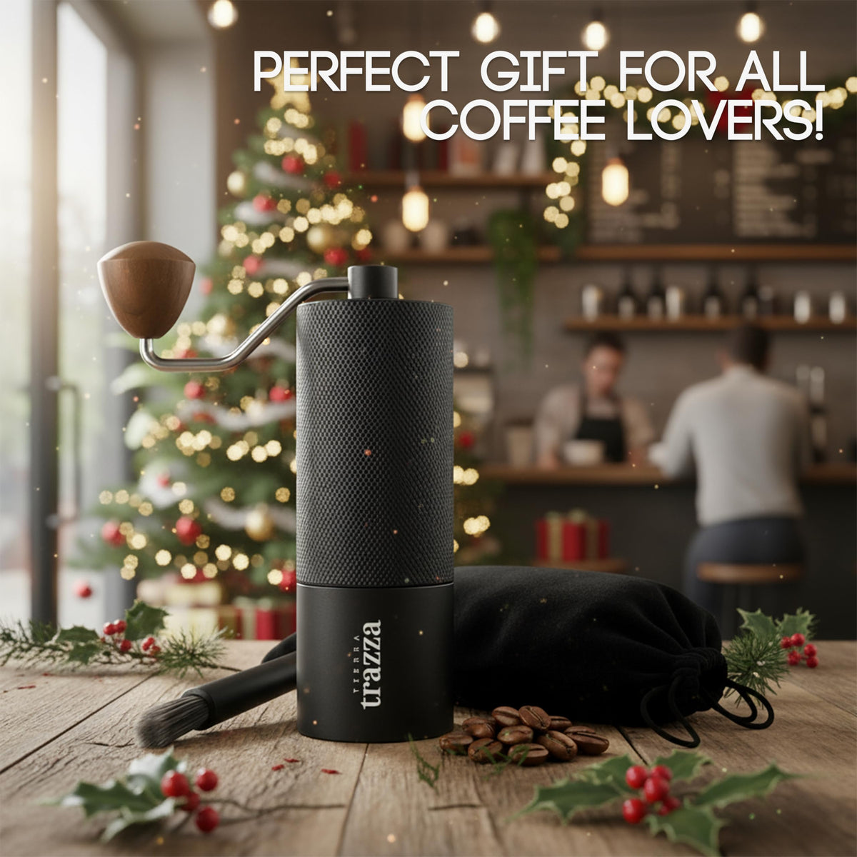 Conical Burr Manual Coffee Grinder with Stainless Steel Burrs X618