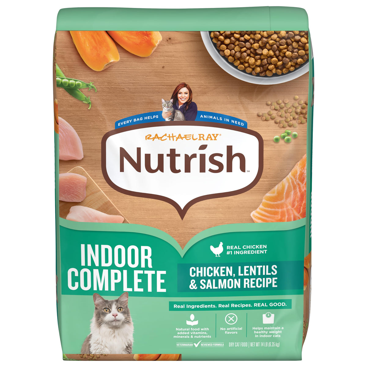 Indoor Complete Dry Cat Food 14 lb. Bag K305