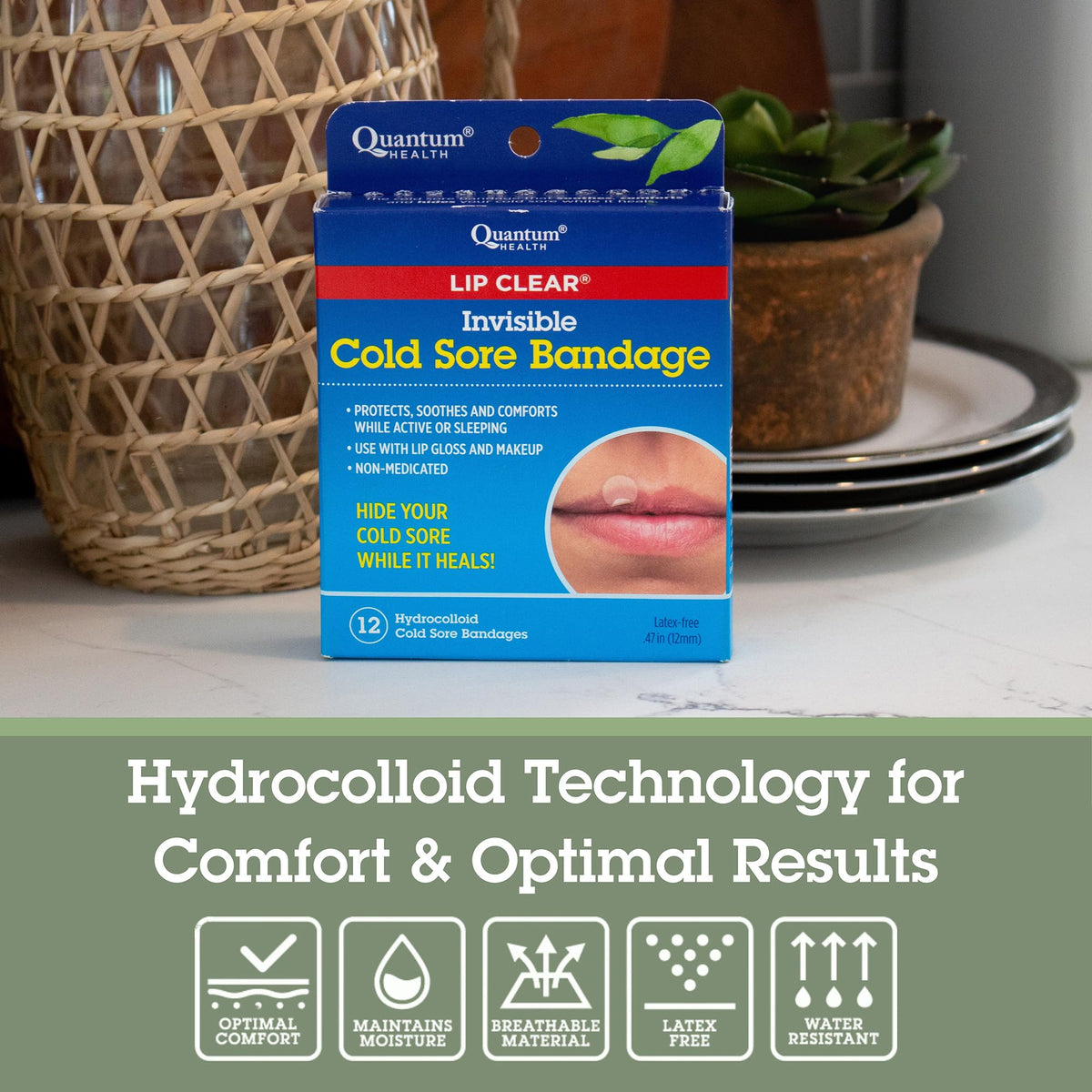 Cold Sore Healing Patches, 12 Bandages P39380