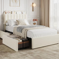 Twin Platform Bed with Storage Headboard & Drawers O8553