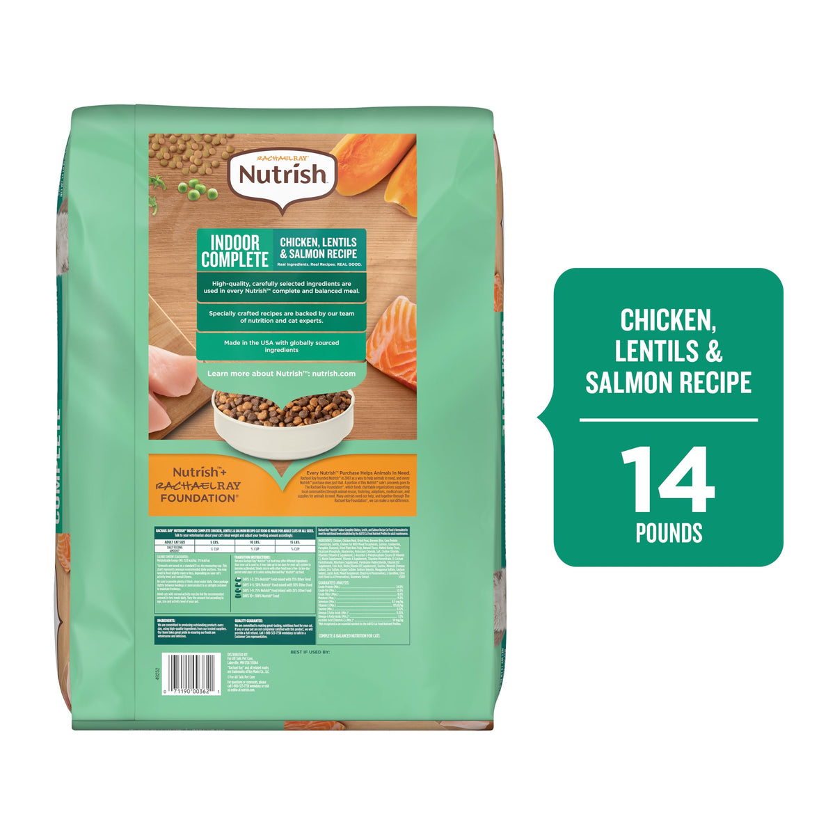 Indoor Complete Dry Cat Food 14 lb. Bag K305