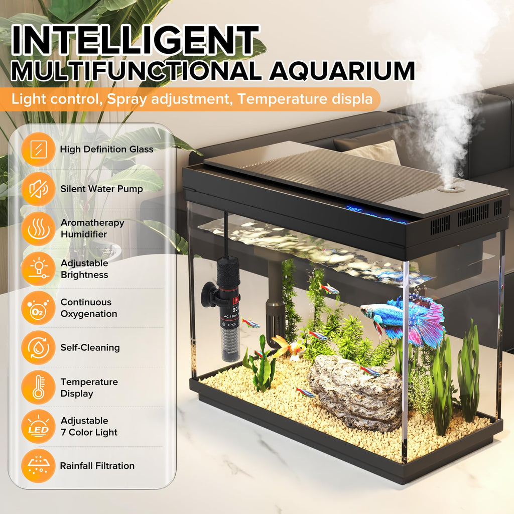 2.4-Gallon Aquarium Starter Kit with Quiet Pump F3936