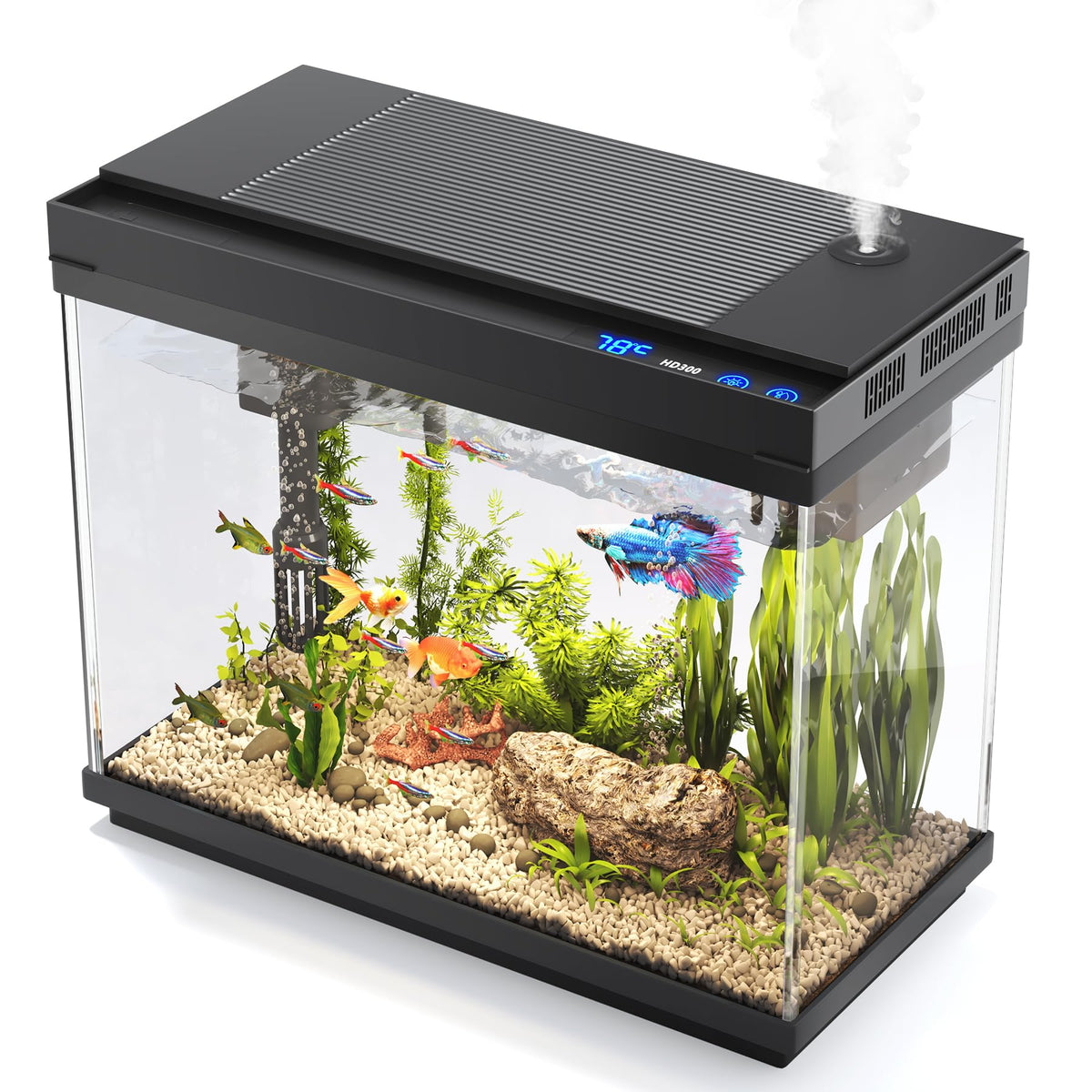 2.4-Gallon Aquarium Starter Kit with Quiet Pump F3936
