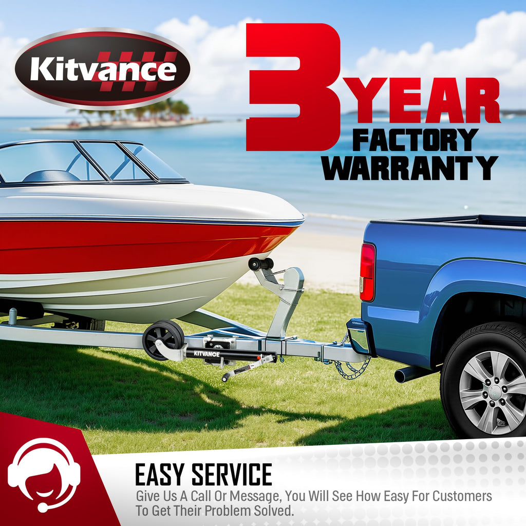 2000 lbs Boat Trailer Jack with 8" Dual Wheels J514046
