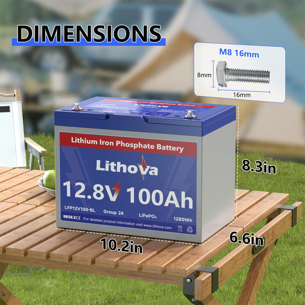 12V 100Ah LiFePO4 Deep Cycle Battery I300